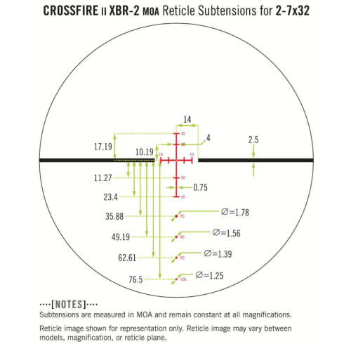 VORTEX Crossfire II Crossbow Scope 2-7x32 | Оптический прицел