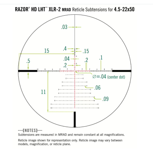 VORTEX Razor LHT 4.5-22x50 FFP MRAD | Оптический прицел